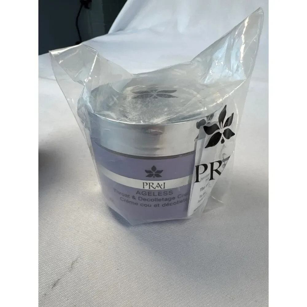 NEW PRAI Ageless Throat & Decolletage Creme 4 Oz Neck Chest Firming Cream